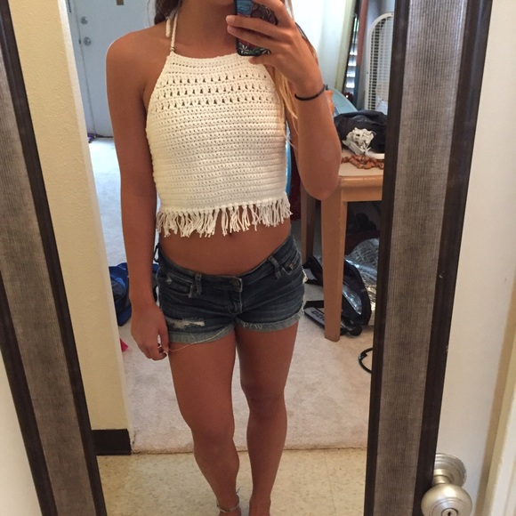 ❗️SALE❗️Handmade crochet halter top