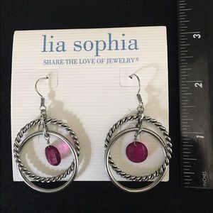 Is Sophia raspberry silver hoops