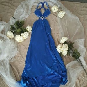 Kentucky Blue Long Silk Gown