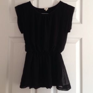 J Crew sleeveless peplum top