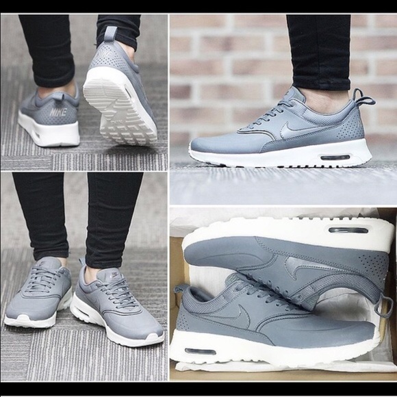 Leather Gray Nike Thea Airmax