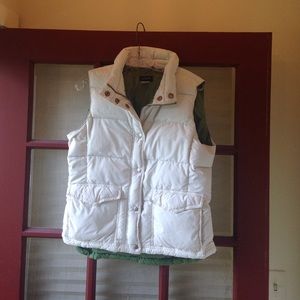 White down JCrew Puffer Vest