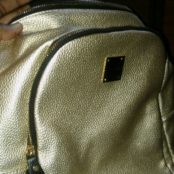 Gold backpack