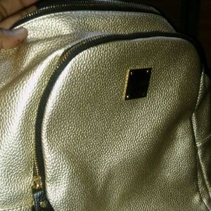 Gold backpack