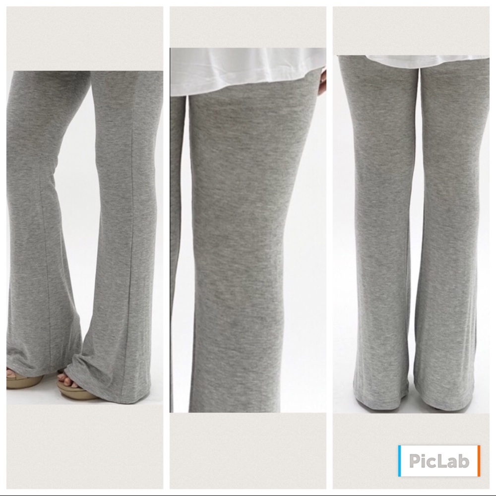 Moreno Gray Flare Leggings - Picture 1 of 6