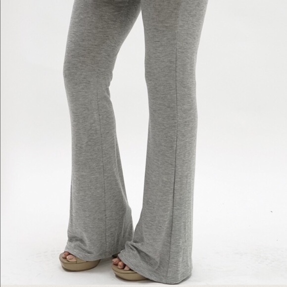 Moreno Gray Flare Leggings - Picture 2 of 6