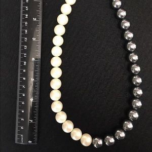 Lia Sophia dual color pearl necklace