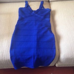 Royal blue cocktail dress