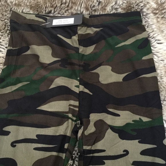 ❗️Olive-Black-Brown-Green Camo Jane Leggings - Picture 2 of 3