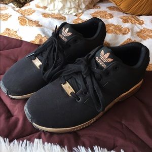 New adidas black and gold/copper gym shoes. Size 7