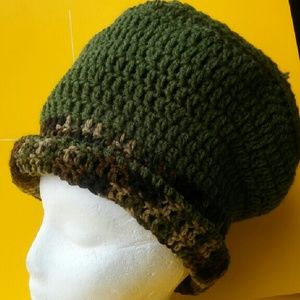Crocheted mad hatter hat