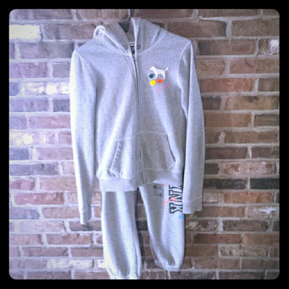 Victoria Secrets fleece jacket and pants