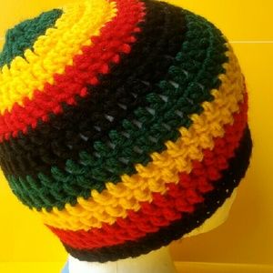Crocheted african colored hat
