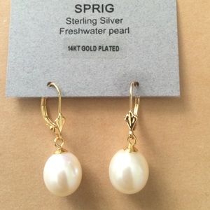 Sprig Sterling Silver Freshwater Pearl