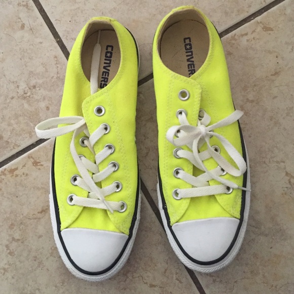 Neon Yellow  Converse