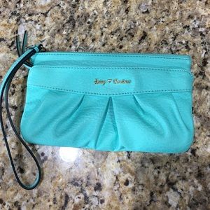 Juicy couture wristlet turquoise.