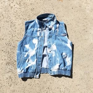 Denim vest/jacket white