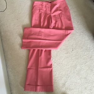 Salmon wool favorite fit J. Crew trousers.