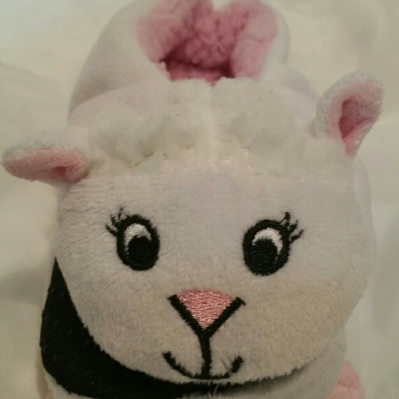Kids Cozies Sherpa Lined Lamb Slippers Lamb - Picture 2 of 3