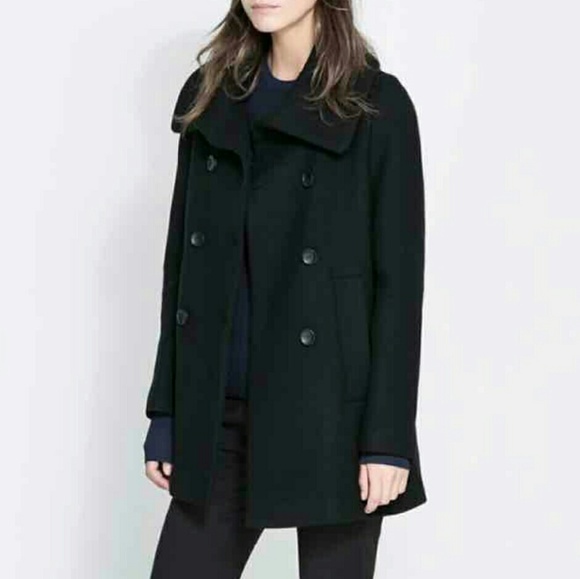🛇ON HOLD Zara black wool peacoat