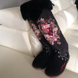 Ed hardy love kills slowly boots