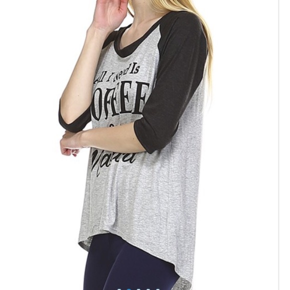 Large Coffee & Mascara Tee - Picture 4 of 4