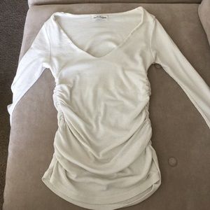 Michael Stars White Light Weight Sweater