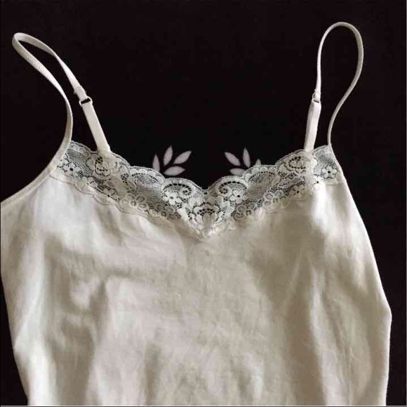 Express Tops - NWOT express white lace trim tank S Express Tops - NWOT express white lace trim tank S