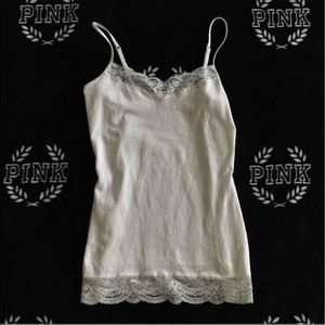 Express Tops - NWOT express white lace trim tank S Express Tops - NWOT express white lace trim tank S