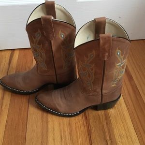 Girls size 30 (12US) cowgirl boots.