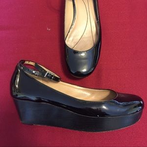 Kate Spade platform wedge Mary Janes