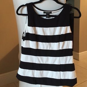 Black and white tank top