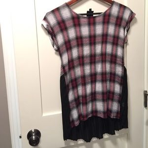Bobeau small plaid Tunic