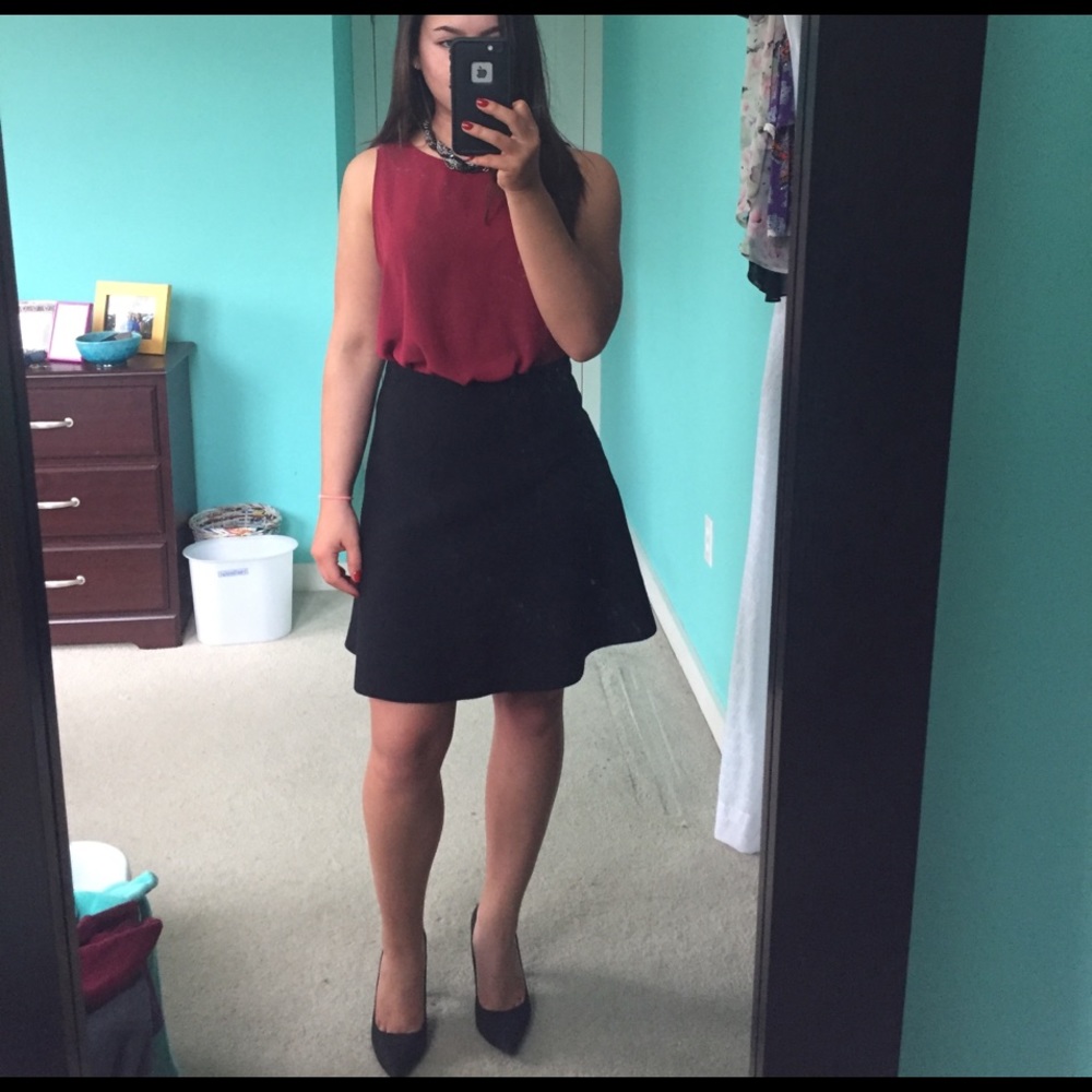 Theory "Lotamee" Wool Skirt