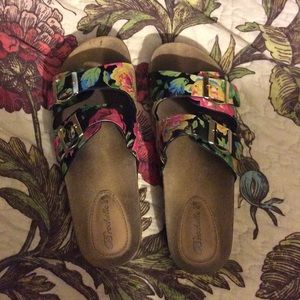 Floral Print Sandals