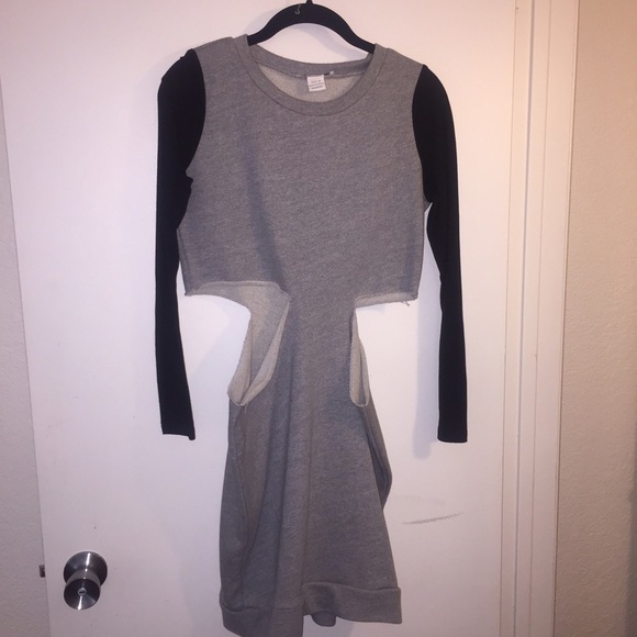 Glamorous Color-block Cut Out Mini Dress.