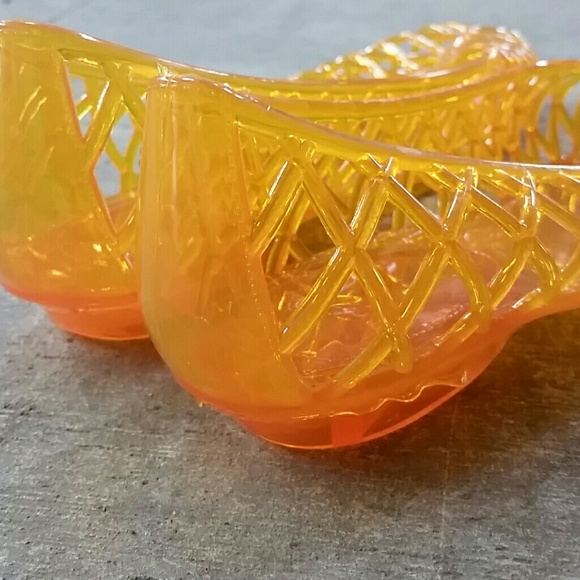 American Apparel lattice jelly sandal flat NEW! - Picture 3 of 4