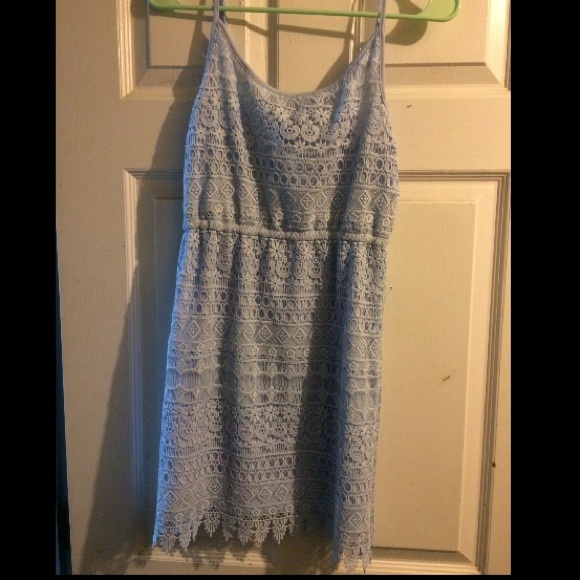 Baby blue all lace dress!
