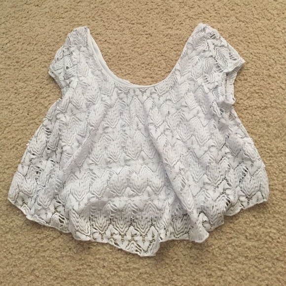 Charlotte Russe white crop top