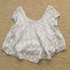 Charlotte Russe white crop top