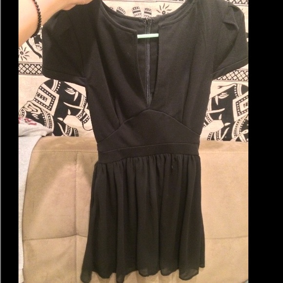 All black formal dress