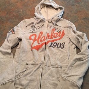 Size small womens fitted zip up. Harley Davidson