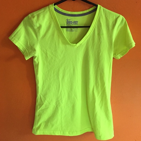 Neon yellow Nike Dri-fit