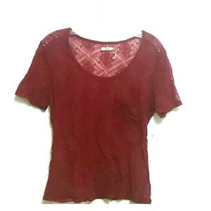 Urban Outfitters Lace Pocket Tee