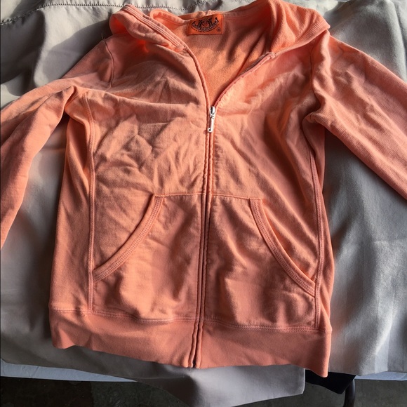juicy couture orange zip up