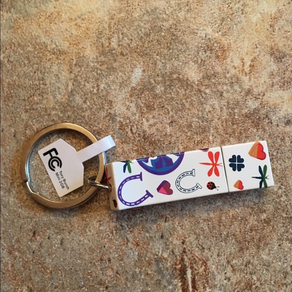 Tory burch flash drive keychain