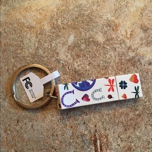 Tory burch flash drive keychain