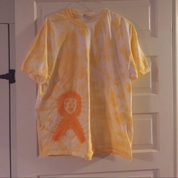New Tye-Dyed Yellow Ribbon T-Shirts
