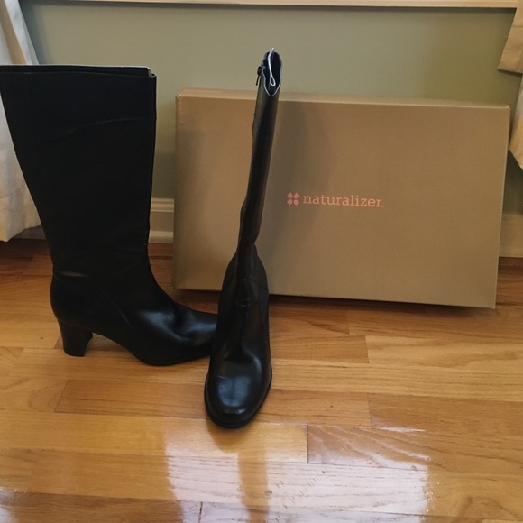naturalizer tall black boots