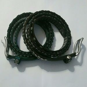 Boundle of 2 Liebeskind leather belts